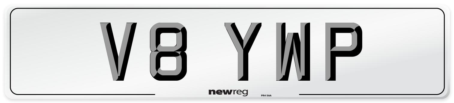 V8 YWP Number Plate from New Reg
